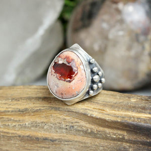 Warrior Ring // Mexican Fire Opal - Size 6
