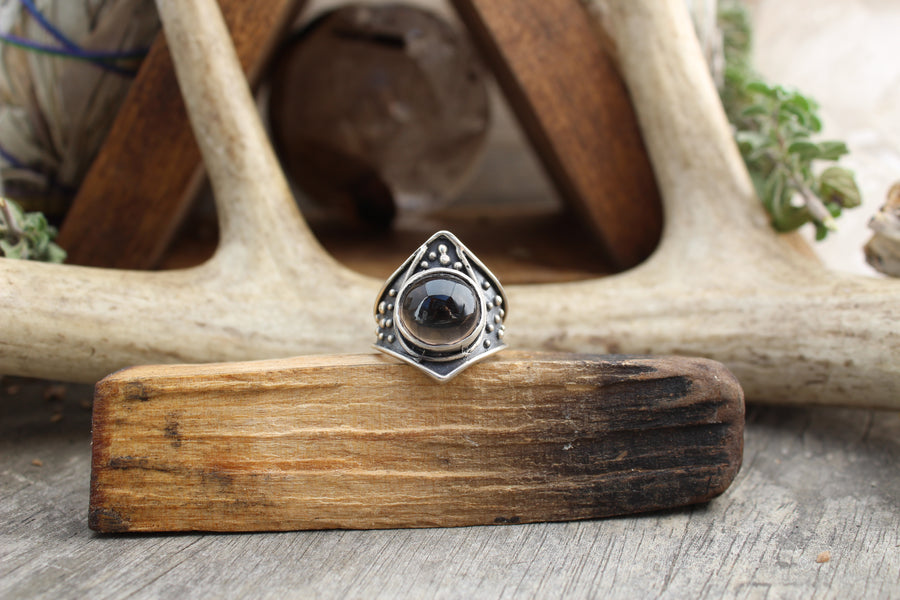 Draco Ring  // Smoky Quartz - Acid Queen Jewelry
