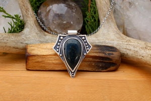 Voyager Pendant // Moss Agate - Acid Queen Jewelry