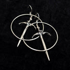 Sorcerer Sword Hoops - Acid Queen Jewelry