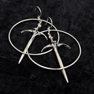 Sorcerer Sword Hoops - Acid Queen Jewelry