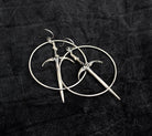 Sorcerer Sword Hoops - Acid Queen Jewelry