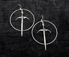 Sorcerer Sword Hoops - Acid Queen Jewelry