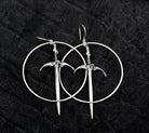 Sorcerer Sword Hoops - Acid Queen Jewelry