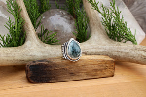 Warrior Ring // Tree Agate - SIZE 9.5 - Acid Queen Jewelry