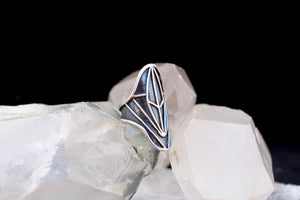 Ley Lines Shield Ring - Acid Queen Jewelry