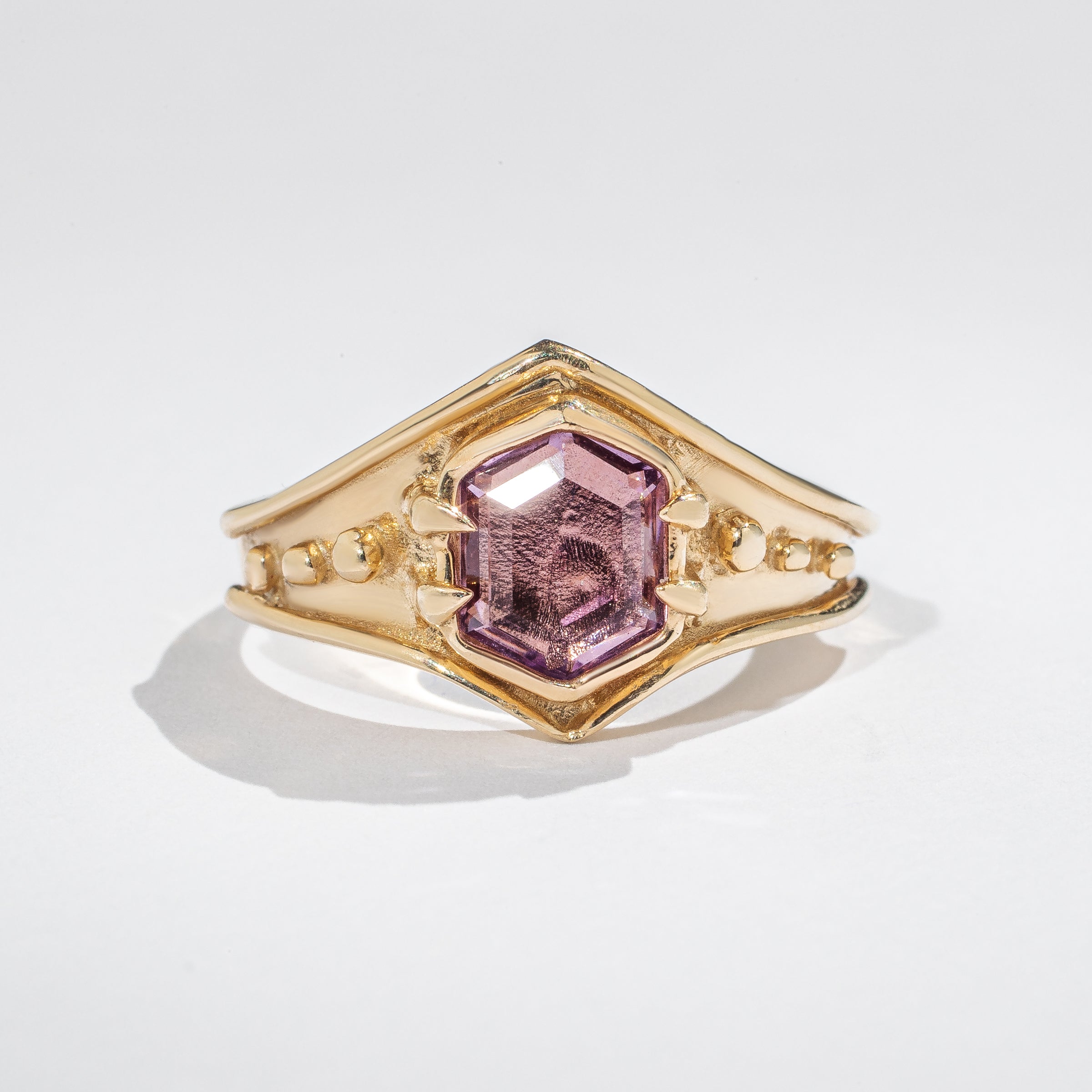 Venus Ring - Amethyst - 14K Gold - Acid Queen Jewelry